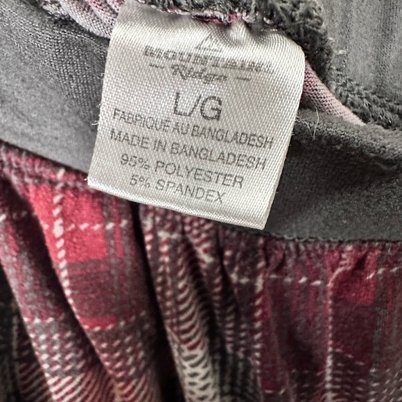 Mountain Ridge plaid casual pyjamas pants. Large size. - Picture 3 of 3